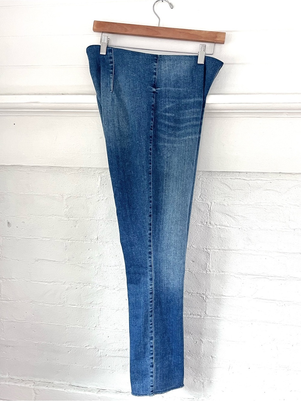Frank And Eileen Derry Illusion Jeans Pull On Raw Hem Ankle - Picture 5 of 11